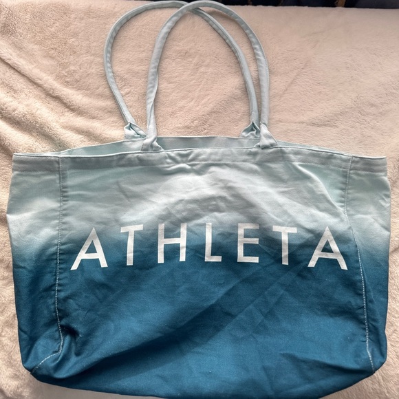 Athleta Gradient Blue Tote Bag - Picture 1 of 4